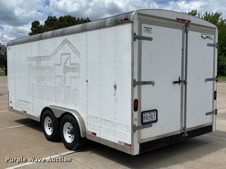 image for item FC5693 2004 Doolittle enclosed cargo trailer