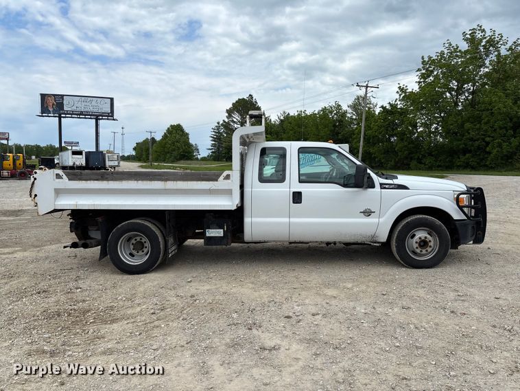image for item FC5706 2015 Ford F350 Super Duty XL Ext. Cab dump bed pickup truck