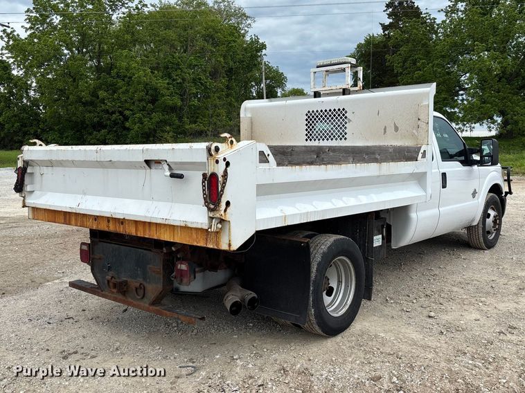 image for item FC5706 2015 Ford F350 Super Duty XL Ext. Cab dump bed pickup truck
