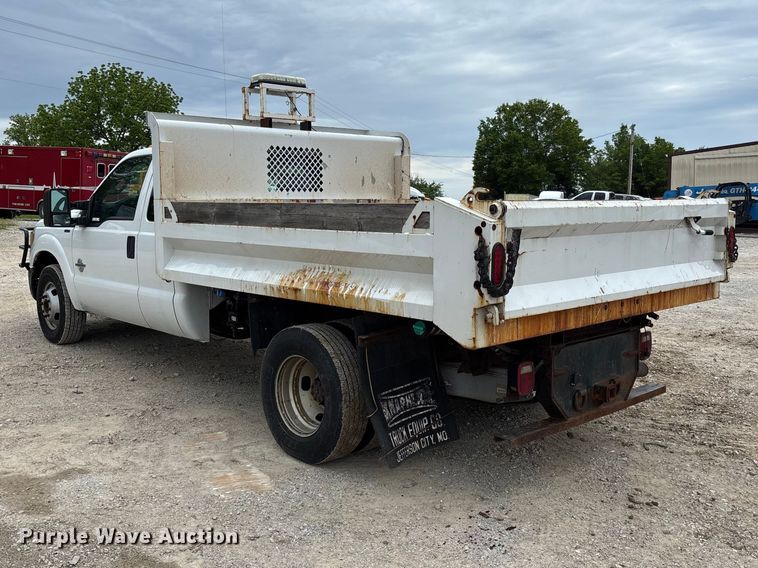 image for item FC5706 2015 Ford F350 Super Duty XL Ext. Cab dump bed pickup truck