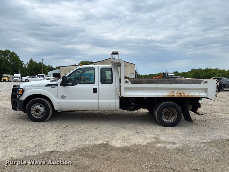 image for item FC5706 2015 Ford F350 Super Duty XL Ext. Cab dump bed pickup truck