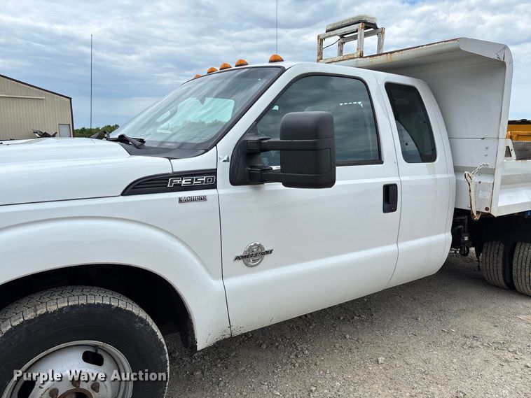 image for item FC5706 2015 Ford F350 Super Duty XL Ext. Cab dump bed pickup truck