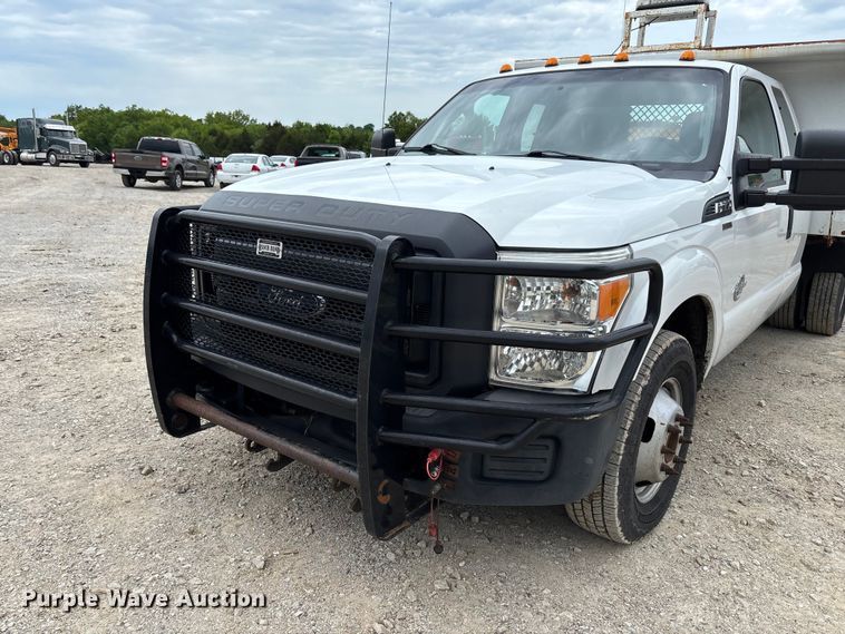 image for item FC5706 2015 Ford F350 Super Duty XL Ext. Cab dump bed pickup truck