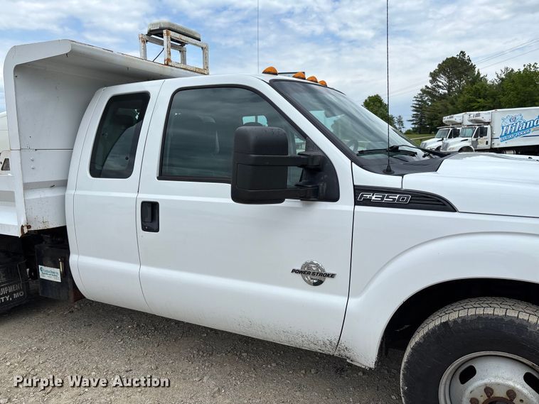 image for item FC5706 2015 Ford F350 Super Duty XL Ext. Cab dump bed pickup truck