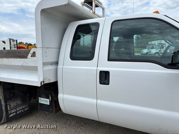 image for item FC5706 2015 Ford F350 Super Duty XL Ext. Cab dump bed pickup truck