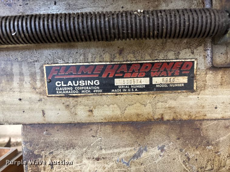 image for item FC5726 Clausing 5936 lathe