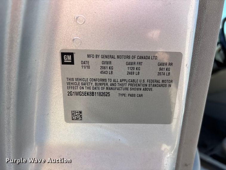 image for item FG0355 2011 Chevrolet Impala 