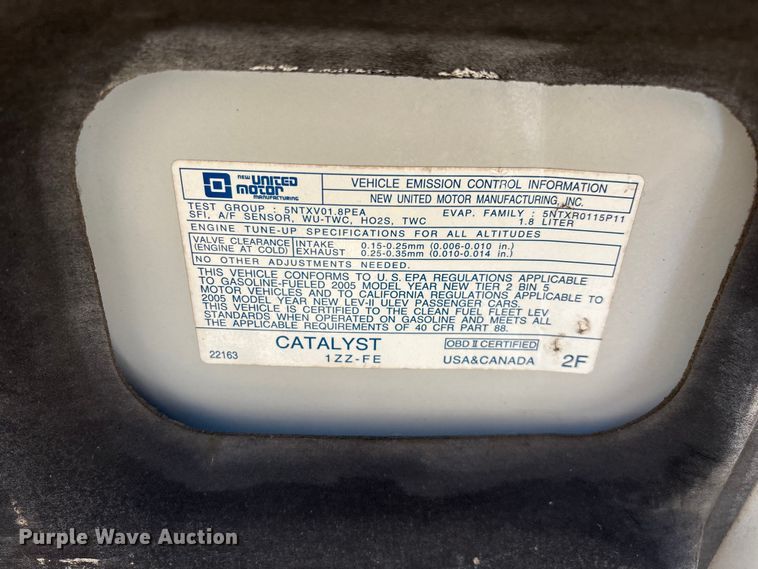 image for item FG0359 2005 Pontiac Vibe SUV