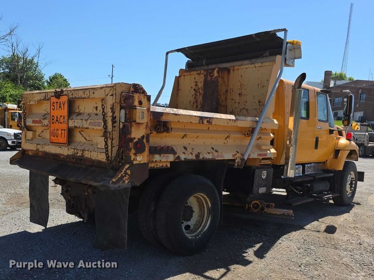 image for item FH6002 2008 International 7400 Crew Cab dump truck