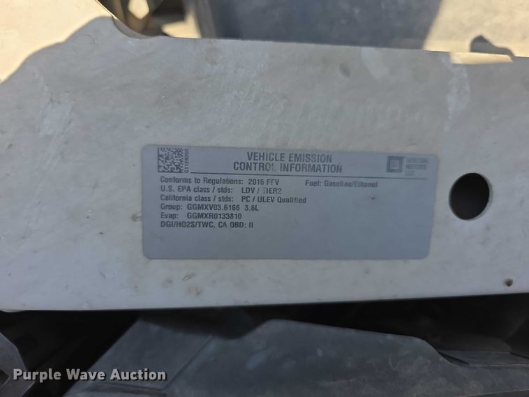 image for item FH6016 2016 Chevrolet Impala Limited 