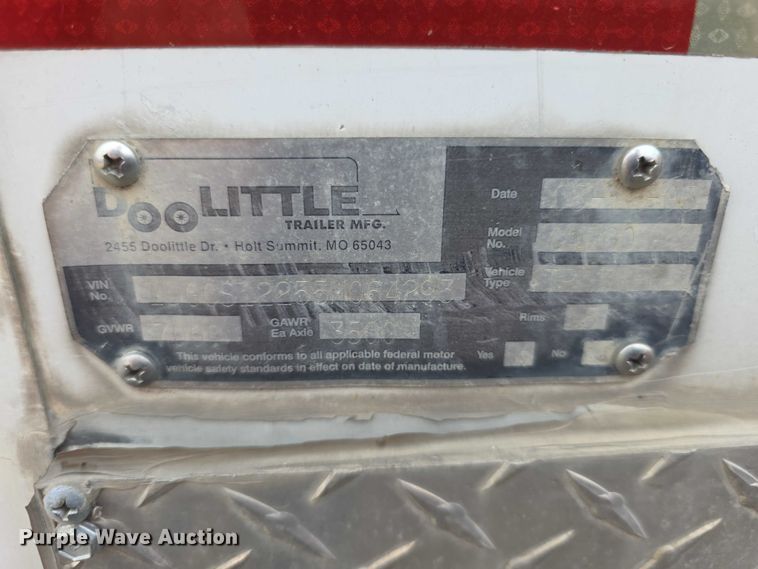 image for item FH6047 2005 DooLittle enclosed cargo trailer