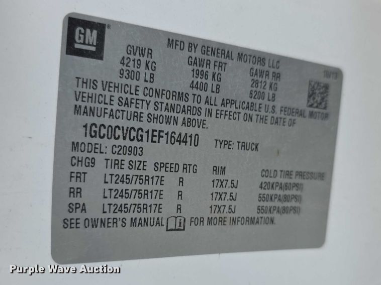 image for item FH6090 2014 Chevrolet Silverado 2500HD pickup truck