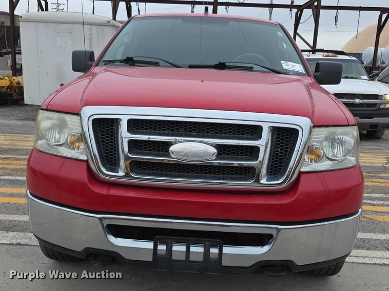 image for item FH6092 2008 Ford F150 Crew Cab flatbed pickup truck