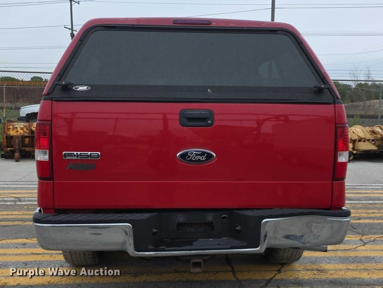 image for item FH6092 2008 Ford F150 Crew Cab flatbed pickup truck