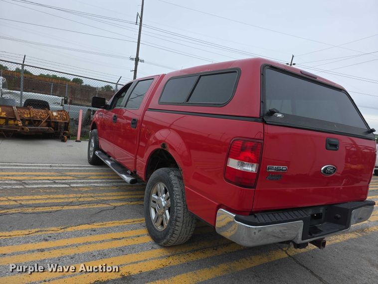 image for item FH6092 2008 Ford F150 Crew Cab flatbed pickup truck