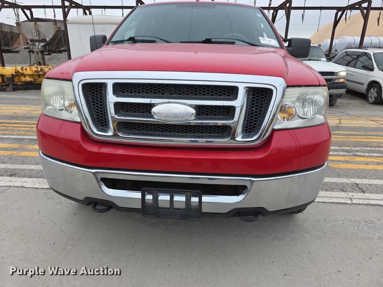 image for item FH6092 2008 Ford F150 Crew Cab flatbed pickup truck