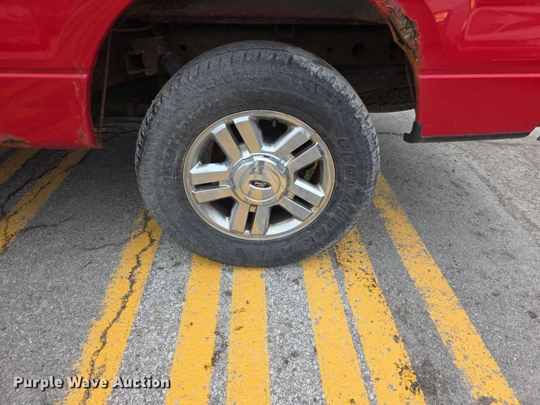image for item FH6092 2008 Ford F150 Crew Cab flatbed pickup truck