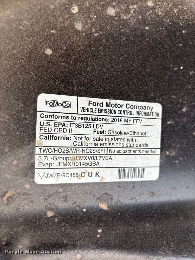 image for item FH6096 2018 Ford Taurus Police Interceptor 