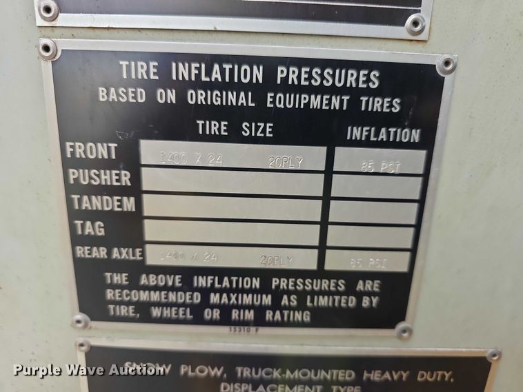 image for item FH6102 1982 Oshkosh  WT2206 snow blower truck