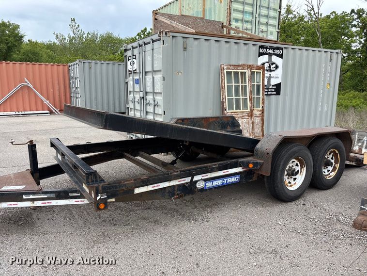 image for item FH7131 2013 Sure-Trac tilt deck equipment trailer