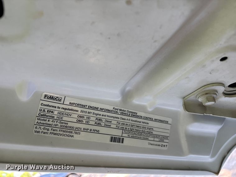 image for item FH7139 2015 Ford F550 Super Duty XL utility / service truck