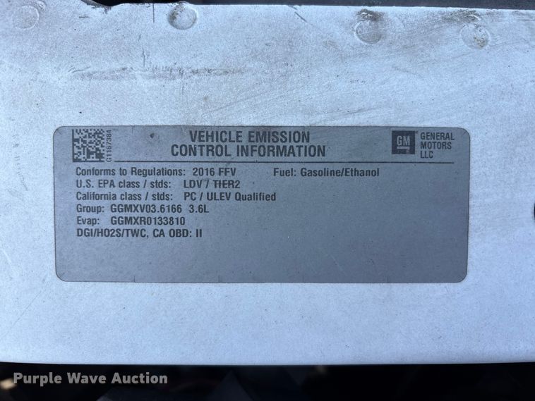 image for item FK1435 2016 Chevrolet Impala Limited Police Cruiser 