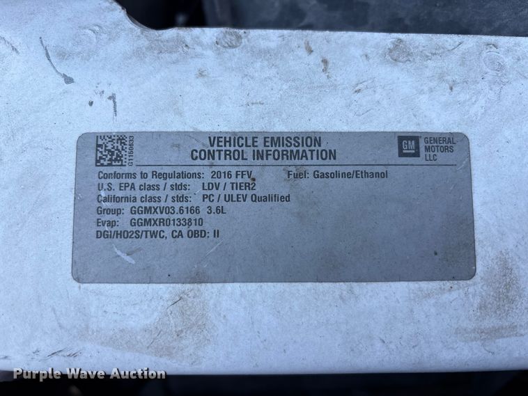 image for item FK1438 2016 Chevrolet Impala Limited Police Cruiser 