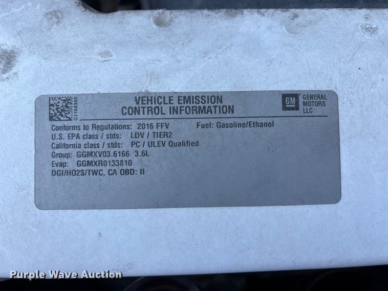 image for item FK1440 2016 Chevrolet Impala Limited Police Cruiser 