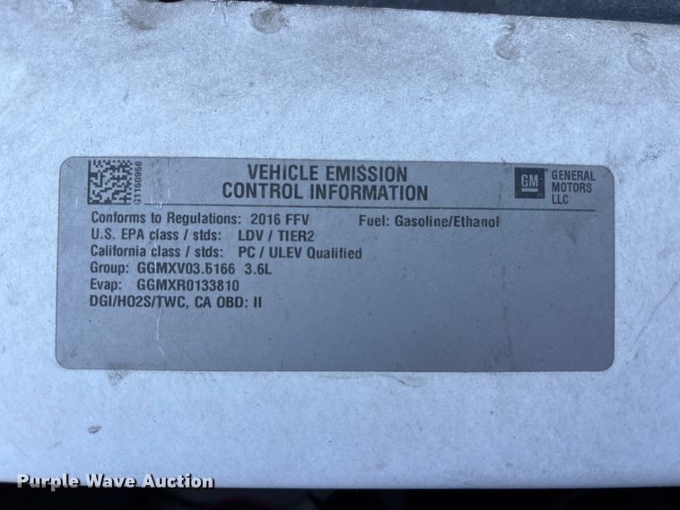 image for item FK1441 2016 Chevrolet Impala Limited Police Cruiser 