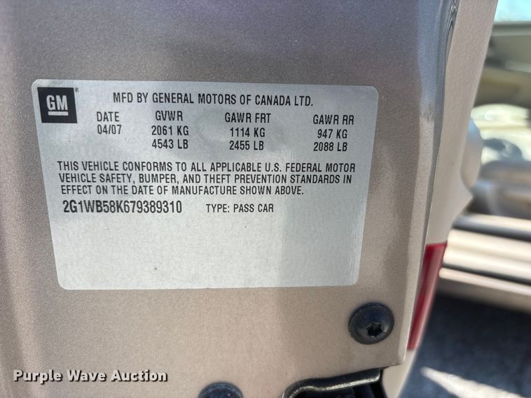 image for item FK1444 2007 Chevrolet Impala 