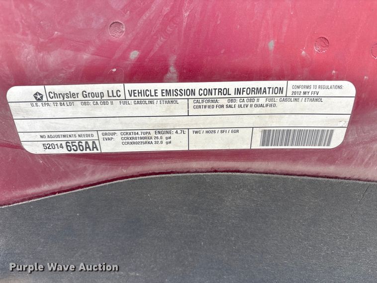 image for item FK1479 2012 Dodge Ram 1500 Crew Cab pickup truck