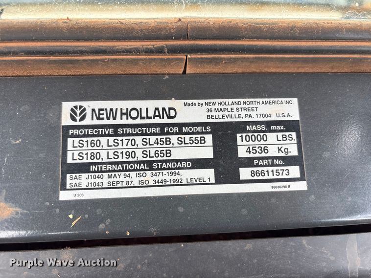 image for item FK2607 2003 New Holland LS170 skid steer loader