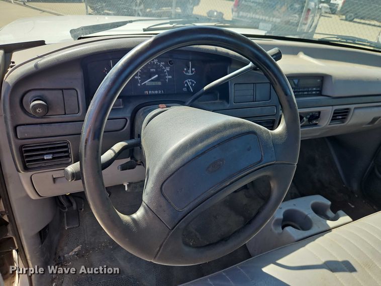 image for item FN5619 1997 Ford F250 utility bed pickup truck