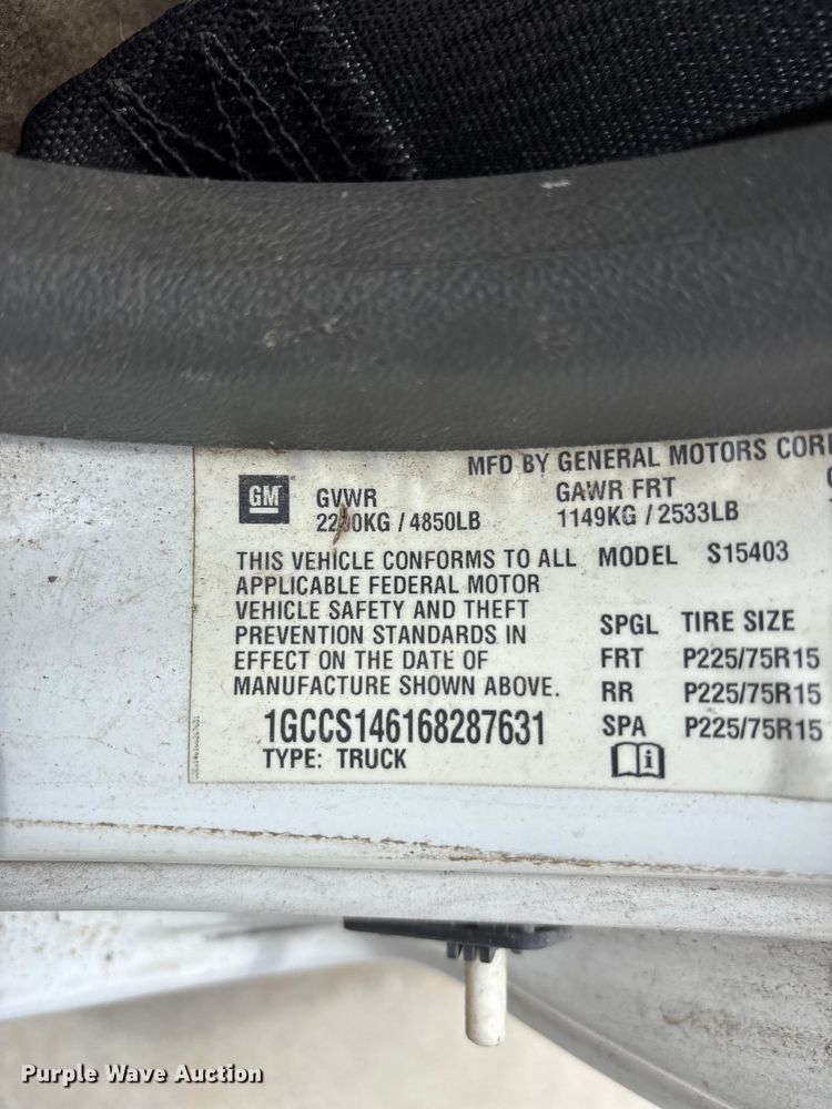 image for item FN5643 2006 Chevrolet Colorado pickup truck