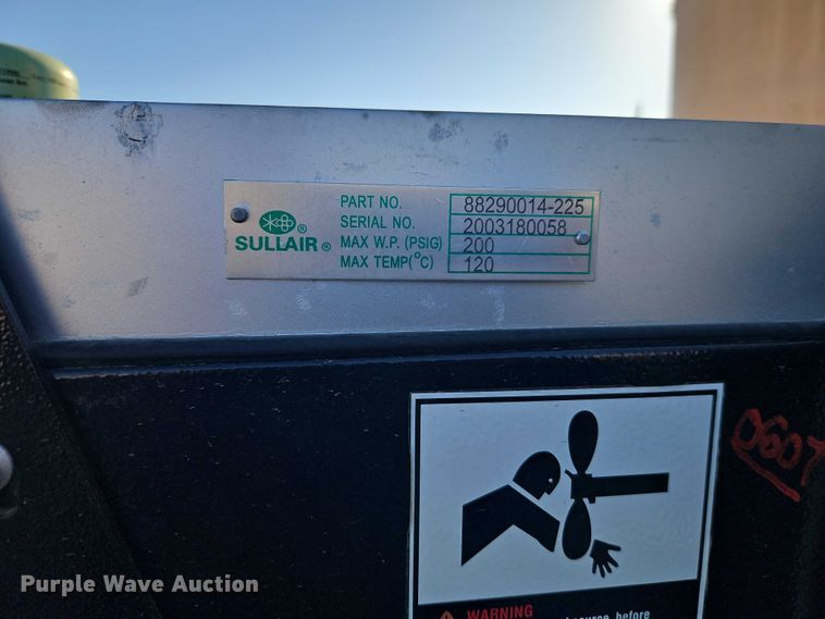image for item FN5661 (2) Sullair ST1109AC air compressors