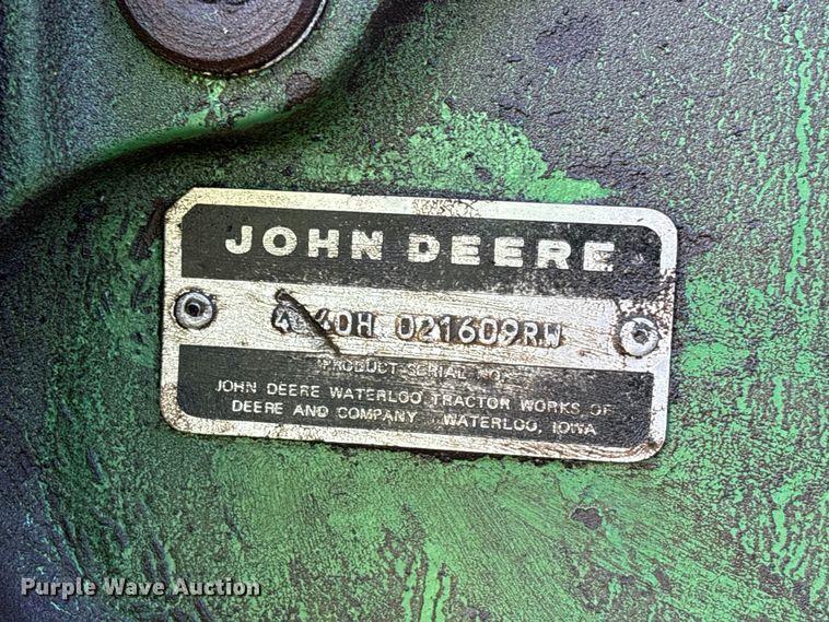 image for item EA7287 1978 John Deere 4640 tractor