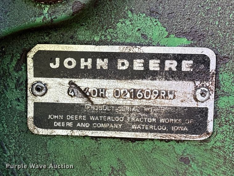 image for item EA7287 1978 John Deere 4640 tractor