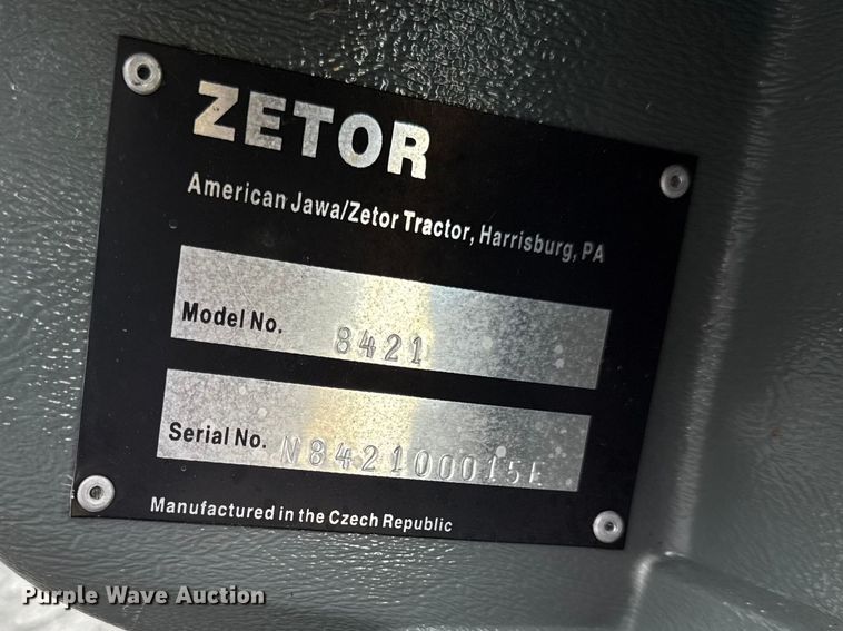 image for item EC4587 2005 Zetor Proxima 8421 tractor