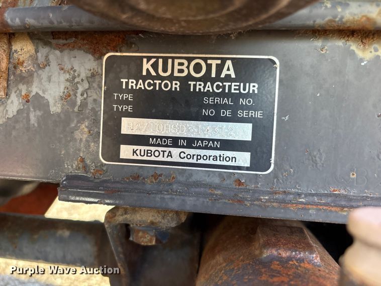 image for item EG9076 Kubota B2710HSD HFWD tractor