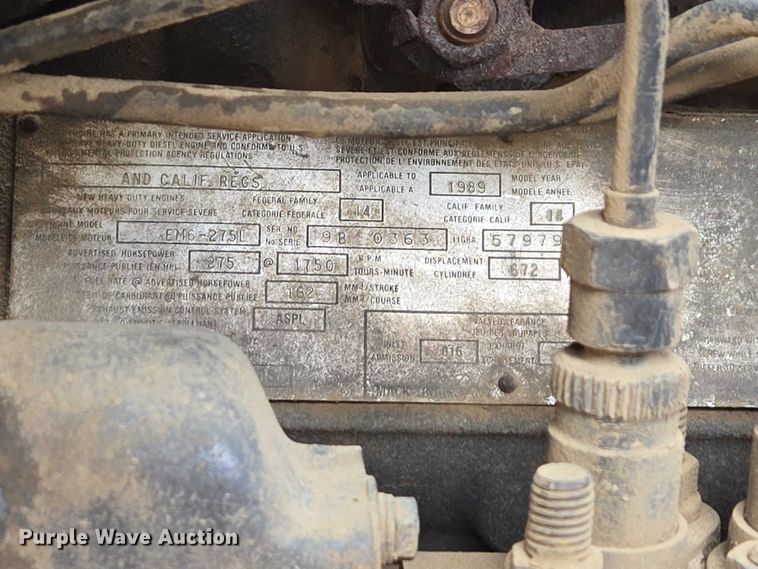 image for item ER1524 1989 Mack DM690S manure spreader truck