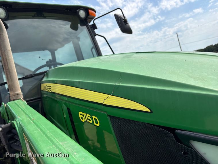 image for item ET2093 2014 John Deere 6115D MFWD tractor