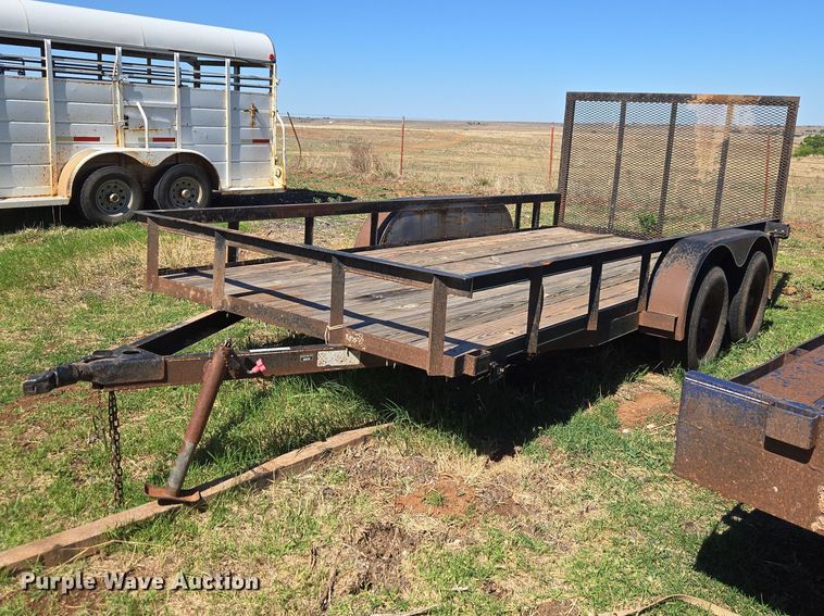 image for item EW0126 Shop built utility trailer