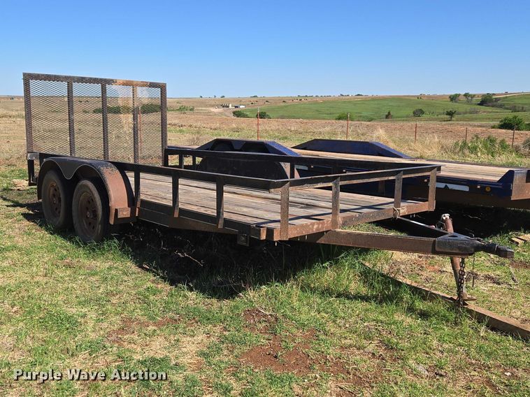 image for item EW0126 Shop built utility trailer