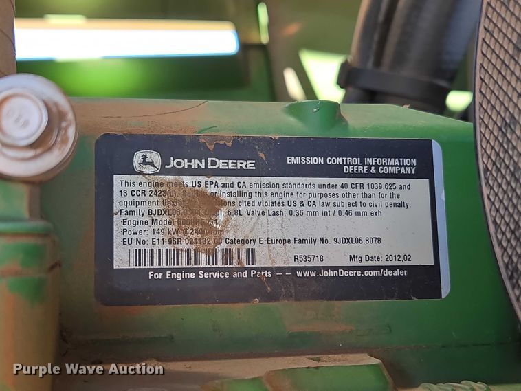 image for item EW0137 2012 John Deere R450 swather / windrower