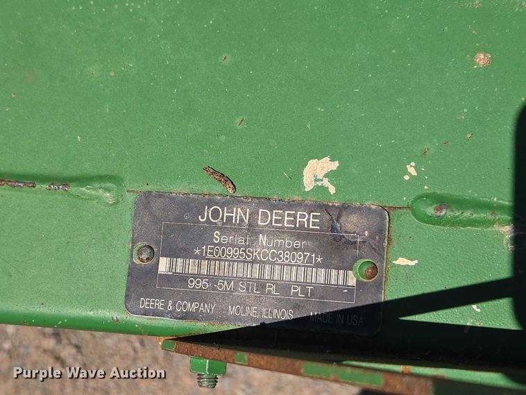 image for item EW0137 2012 John Deere R450 swather / windrower
