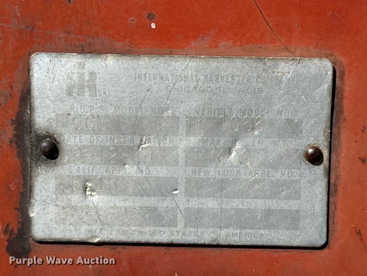 image for item EW4536 1973 International 1466 Farmall tractor