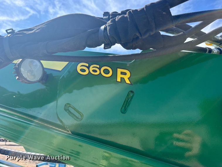 image for item FB7323 2021 John Deere 660R loader