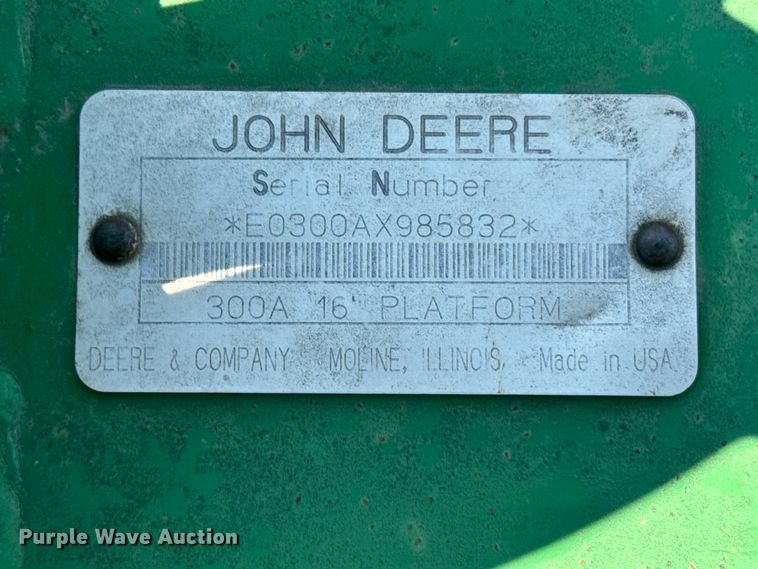 image for item FB7385 John Deere 2280 swather / windrower