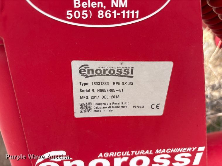 image for item FC2264 2018 Enorossi 18031283 RP5 DX BS hay rake