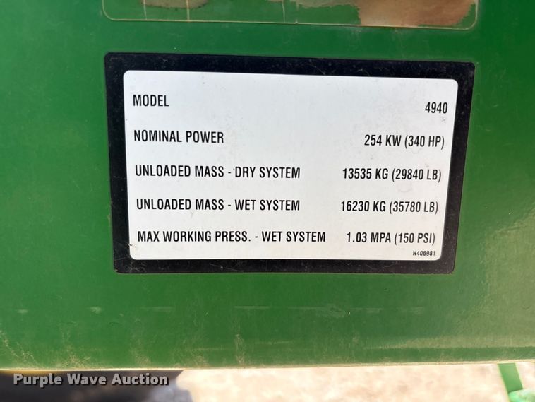 image for item FC2273 2013 John Deere 4940 spreader